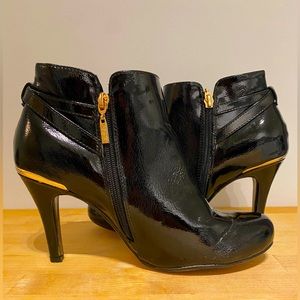 Stiletto Bootie Heels - Black - size 39